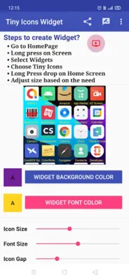 Tiny Icons Widget android App screenshot 9